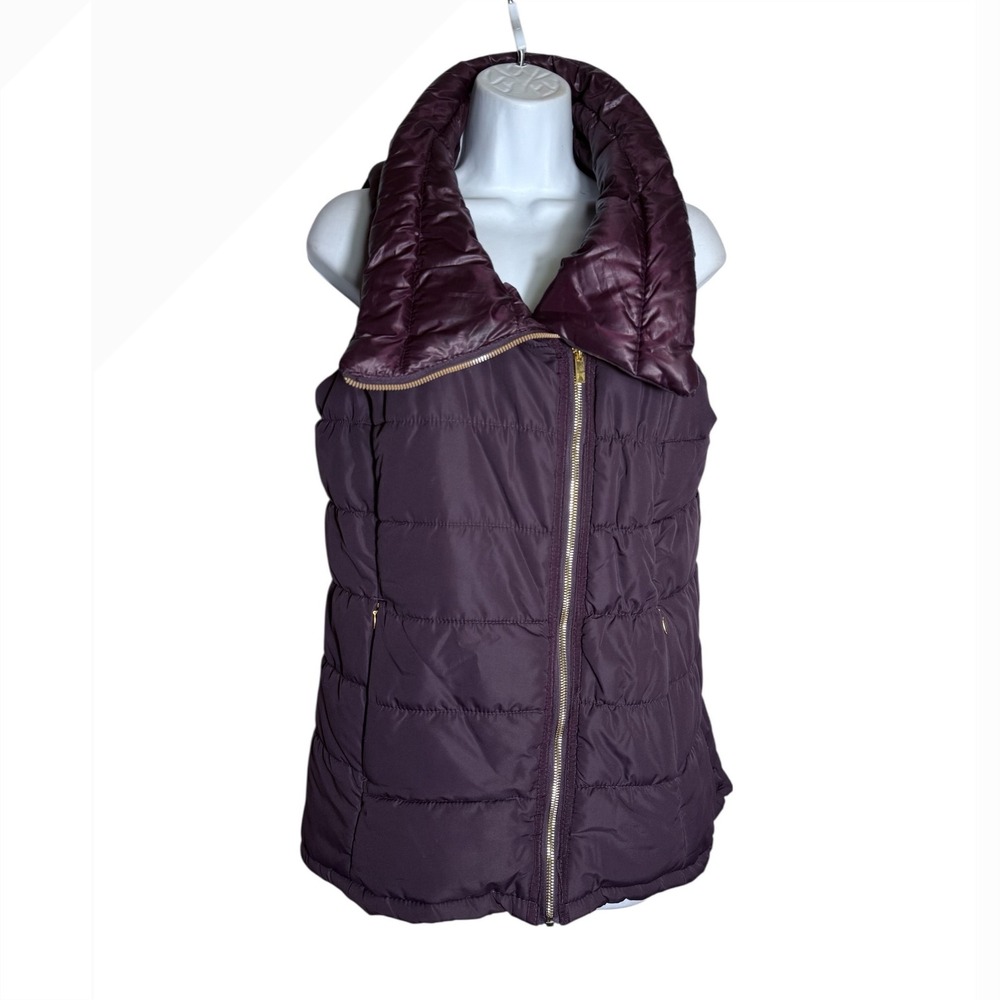 Workshop Republic Puffer Vest Size‎ XL women's Plum Purple Quilted Sleeveless